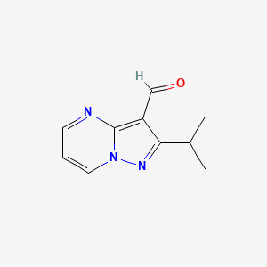 2-(Propan-2-YL)pyrazolo[1,5-A]pyrimidine-3-carbaldehyde