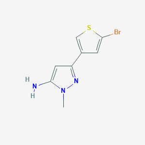 3-(5-Bromothiophen-3-yl)-1-methyl-1H-pyrazol-5-amine