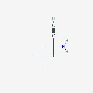 1-Ethynyl-3,3-dimethylcyclobutan-1-amine