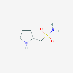 molecular formula C5H12N2O2S B1527849 Pyrrolidin-2-ylmethanesulfonamide CAS No. 1247347-73-4