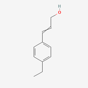 molecular formula C11H14O B1527861 3-(4-乙基苯基)丙-2-烯-1-醇 CAS No. 1807940-52-8