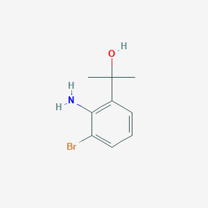 molecular formula C9H12BrNO B1527862 2-(2-Amino-3-bromophenyl)propan-2-ol CAS No. 1803605-28-8