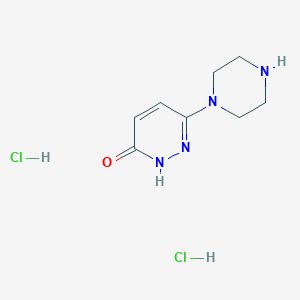 molecular formula C8H14Cl2N4O B1527867 6-(Piperazin-1-yl)-2,3-dihydropyridazin-3-one dihydrochloride CAS No. 145276-65-9