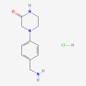 4-[4-(Aminomethyl)phenyl]piperazin-2-one hydrochloride