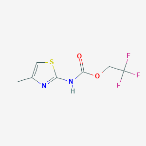 molecular formula C7H7F3N2O2S B1527886 2,2,2-trifluoroethyl N-(4-methyl-1,3-thiazol-2-yl)carbamate CAS No. 1334148-73-0