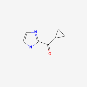 molecular formula C8H10N2O B1527900 2-环丙烷羰基-1-甲基-1H-咪唑 CAS No. 1171935-72-0
