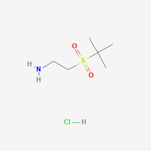 molecular formula C6H16ClNO2S B1527901 2-(2-Aminoethanesulfonyl)-2-methylpropane hydrochloride CAS No. 947664-96-2