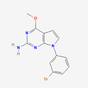 7-(3-Bromophenyl)-4-methoxy-7H-pyrrolo[2,3-d]pyrimidin-2-amine