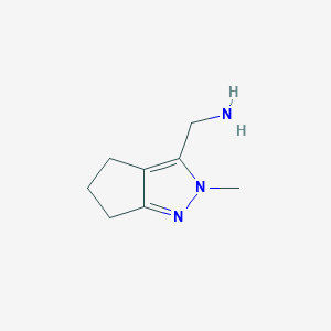 (2-Methyl-2,4,5,6-tetrahydrocyclopenta[c]pyrazol-3-yl)methanamine