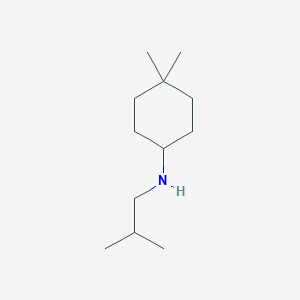 4,4-dimethyl-N-(2-methylpropyl)cyclohexan-1-amine