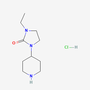 B1527924 1-Ethyl-3-(piperidin-4-yl)imidazolidin-2-one hydrochloride CAS No. 1311318-02-1