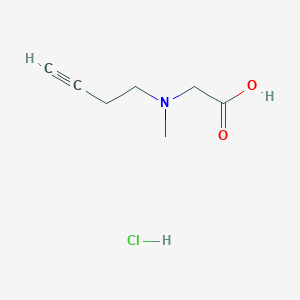2-[(But-3-yn-1-yl)(methyl)amino]acetic acid hydrochloride