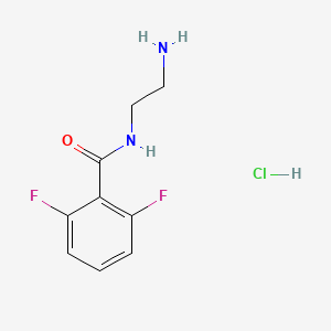 molecular formula C9H11ClF2N2O B1527942 N-(2-aminoethyl)-2,6-difluorobenzamide hydrochloride CAS No. 1311317-04-0