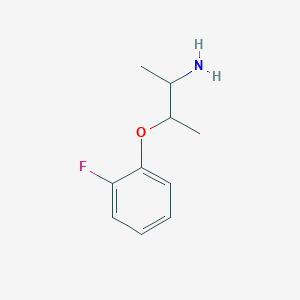 molecular formula C10H14FNO B1527946 1-[(3-氨基丁-2-基)氧基]-2-氟苯 CAS No. 1250220-60-0