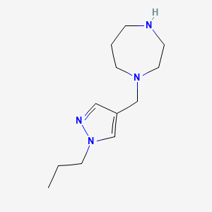 1-[(1-propyl-1H-pyrazol-4-yl)methyl]-1,4-diazepane