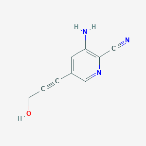 3-Amino-5-(3-hydroxyprop-1-yn-1-yl)picolinonitrile