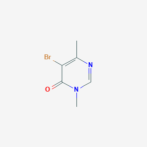 molecular formula C6H7BrN2O B1527964 5-溴-3,6-二甲基-3,4-二氢嘧啶-4-酮 CAS No. 1530950-02-7