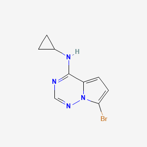 7-Bromo-N-cyclopropylpyrrolo[2,1-f][1,2,4]triazin-4-amine