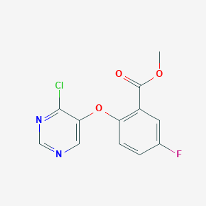 Methyl 2-((4-chloropyrimidin-5-yl)oxy)-5-fluorobenzoate