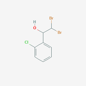 2,2-Dibromo-1-(2-chlorophenyl)ethanol