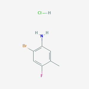molecular formula C7H8BrClFN B1527970 2-Bromo-4-fluoro-5-methylaniline hydrochloride CAS No. 1313588-95-2