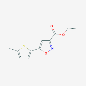 Ethyl 5-(5-methylthiophen-2-yl)isoxazole-3-carboxylate