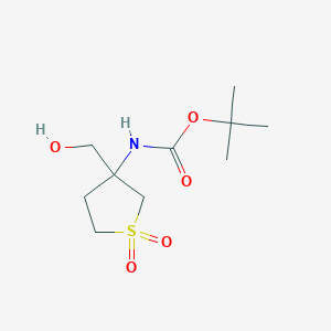 tert-Butyl (3-(hydroxymethyl)-1,1-dioxidotetrahydrothiophen-3-yl)carbamate