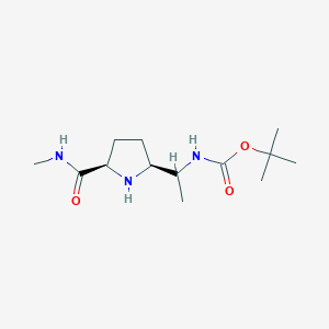 tert-Butyl (1-((2S,5R)-5-(methylcarbamoyl)pyrrolidin-2-yl)ethyl)carbamate