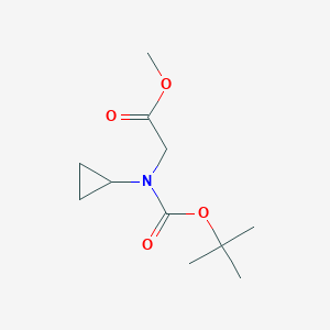 Methyl 2-((tert-butoxycarbonyl)(cyclopropyl)amino)acetate