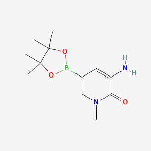 3-Amino-1-methyl-5-(4,4,5,5-tetramethyl-1,3,2-dioxaborolan-2-yl)pyridin-2(1H)-one