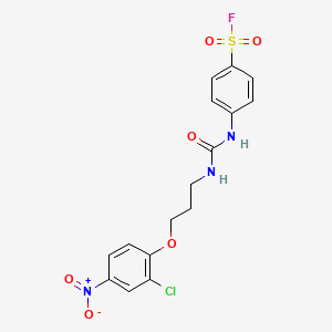 4-({[3-(2-Chloro-4-nitrophenoxy)propyl]carbamoyl}amino)benzenesulfonyl fluoride