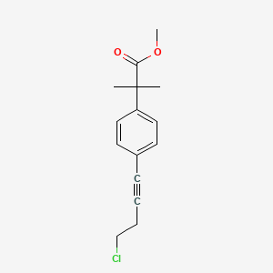 Methyl 2-(4-(4-chlorobut-1-yn-1-yl)phenyl)-2-methylpropanoate