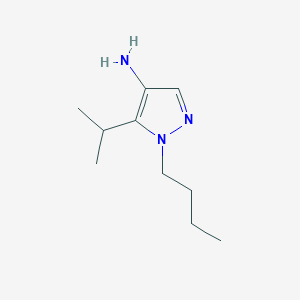 molecular formula C10H19N3 B1527984 1-butyl-5-(propan-2-yl)-1H-pyrazol-4-amine CAS No. 1504703-95-0