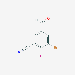 3-Bromo-2-fluoro-5-formylbenzonitrile