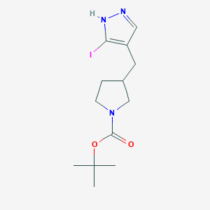 tert-Butyl 3-((3-iodo-1H-pyrazol-4-yl)methyl)pyrrolidine-1-carboxylate