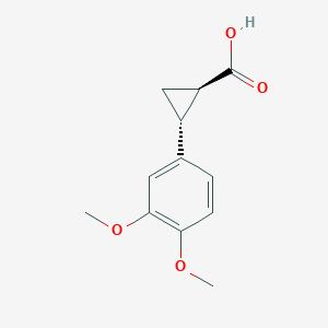 Rel-(1R,2R)-2-(3,4-dimethoxyphenyl)cyclopropane-1-carboxylic acid