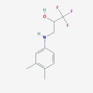 3-((3,4-Dimethylphenyl)amino)-1,1,1-trifluoropropan-2-ol