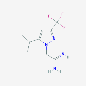 2-(5-isopropyl-3-(trifluoromethyl)-1H-pyrazol-1-yl)acetimidamide