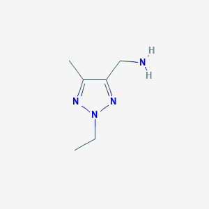 molecular formula C6H12N4 B15279905 (2-Ethyl-5-methyl-2H-1,2,3-triazol-4-yl)methanamine 