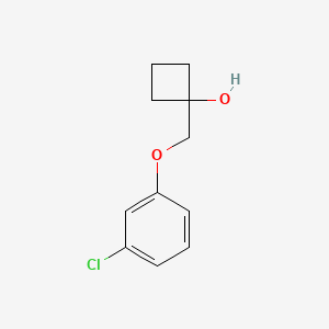 1-((3-Chlorophenoxy)methyl)cyclobutan-1-ol