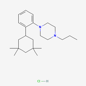 1-propyl-4-[2-(3,3,5,5-tetramethylcyclohexyl)phenyl]piperazine;hydrochloride