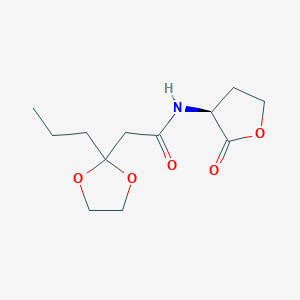 (S)-N-(2-Oxotetrahydrofuran-3-yl)-2-(2-propyl-1,3-dioxolan-2-yl)acetamide