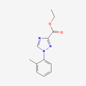molecular formula C12H13N3O2 B1528000 1-(邻甲苯基)-1H-1,2,4-三唑-3-羧酸乙酯 CAS No. 1245646-71-2