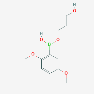 (2,5-dimethoxyphenyl)-(3-hydroxypropoxy)borinic acid