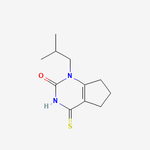 1-isobutyl-4-thioxo-1,3,4,5,6,7-hexahydro-2H-cyclopenta[d]pyrimidin-2-one