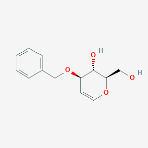 (2R,3S,4R)-4-(Benzyloxy)-2-(hydroxymethyl)-3,4-dihydro-2H-pyran-3-OL