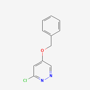 molecular formula C11H9ClN2O B1528016 5-(苄氧基)-3-氯哒嗪 CAS No. 1346691-32-4