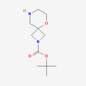 molecular formula C11H20N2O3 B1528017 叔丁基 5-氧杂-2,8-二氮杂螺[3.5]壬烷-2-羧酸酯 CAS No. 1251011-05-8