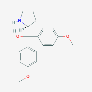 molecular formula C19H23NO3 B152802 (S)-双(4-甲氧基苯基)(吡咯烷-2-基)甲醇 CAS No. 131180-57-9