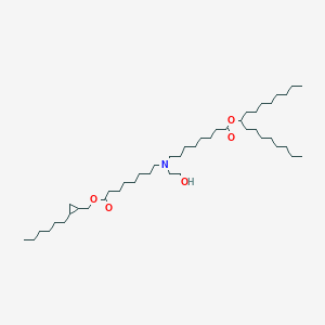 Heptadecan-9-yl 8-((8-((2-hexylcyclopropyl)methoxy)-8-oxooctyl)(2-hydroxyethyl)amino)octanoate